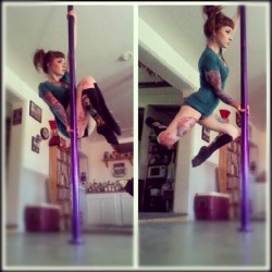 voxamberlynn:  kampire:   missannerevenge:   voxamberlynn:   I don’t strip, I just have a pole for fitness! (Taken with Instagram)   Okay that is the coolest thing ever D:   fucking legit. I want to learn.   all you need is a pole, and youtube! that’s