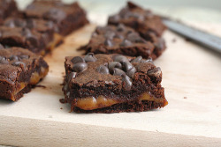 in-my-mouth:  Chocolate and Caramel Brownie