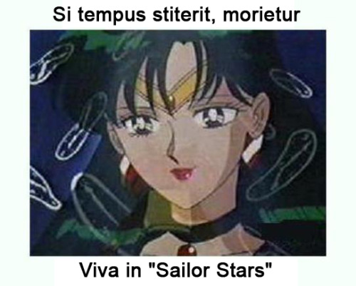 interretialia:interretialia:Si tempus stiterit, morieturViva in “Sailor Stars”Dies if she stops time