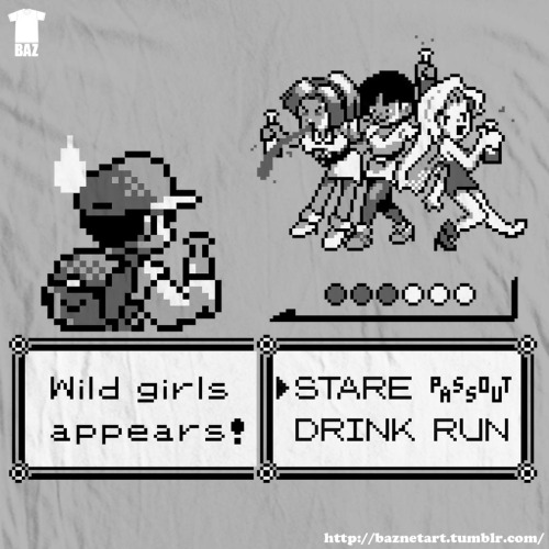 baznetart:  Some wild girls appears … Shirt available on RedBubble : http://www.redbubble.com/people/baznet/works/9043611-wild-girls-appears 