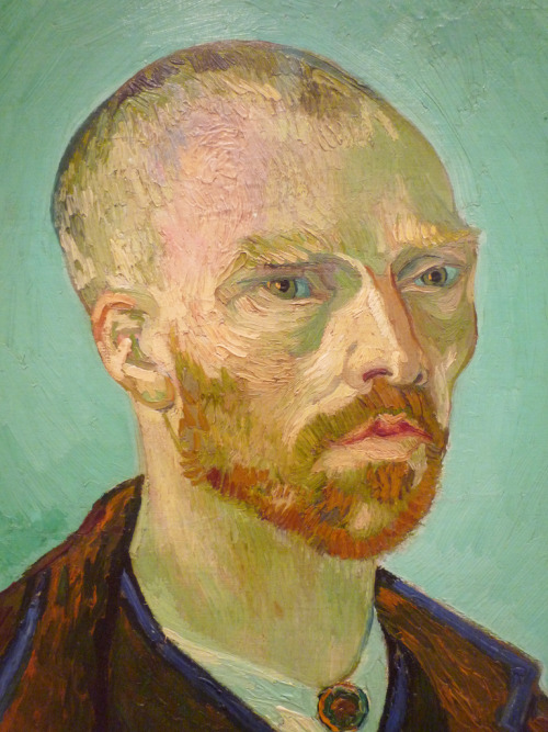 uoa:  van Gogh, Self-Portrait Dedicated to Paul Gauguin, detail of head (by profzucker) 