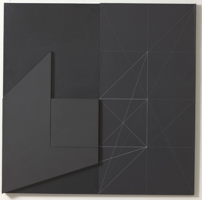yama-bato:  Gianfranco PARDI (1933-2012) Architettura SM 159 100 x 100 cm Acrilico
