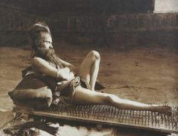 Fakir in Benares, India, by Herbert Ponting,