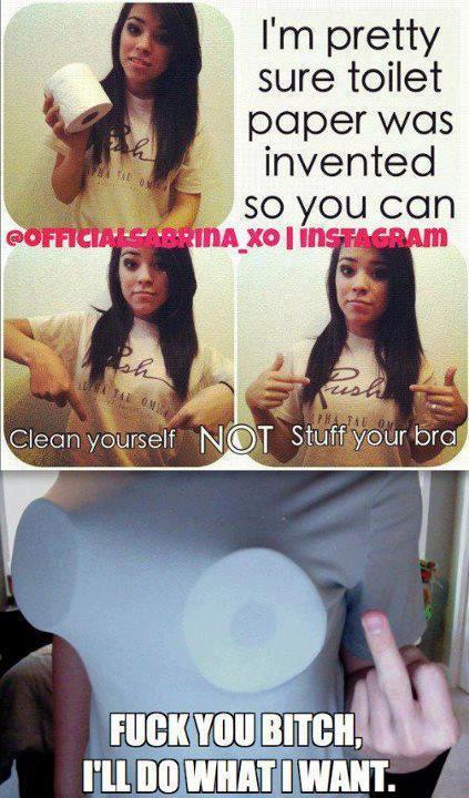 thatfunnyblog:  The same chick that did the whole “boobs inside your shirt” shit..