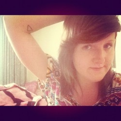 #girl #tattoo #triangle #like #follow  (Taken