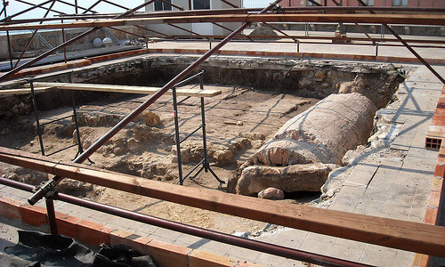 Indagini Archeologiche presso il Bastione di Santa Caterina a Cagliari.scavi luglio 2012.  Sono pron