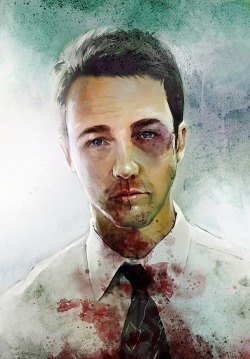 ruineshumaines:  Edward Norton by Vlad Rodriguez | On Tumblr.  wow really cool artwork 