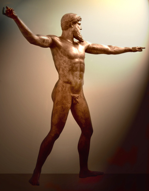 The Artemesion Bronze, right? The God from the Sea? Poseidon? Uh. Well. I have my doubts, and here&a