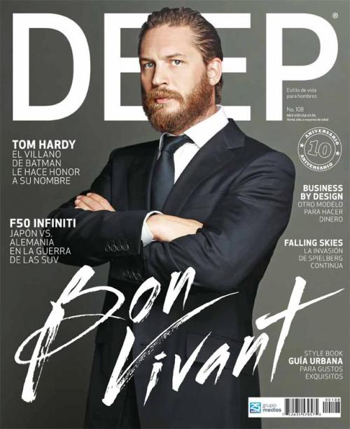fabuloustomhardy: Bon Vivant // Tom Hardy for DEEP Magazine, July Next be seen as one of the most me