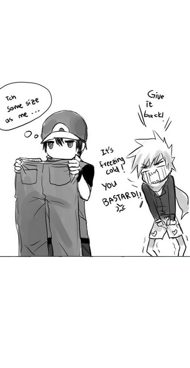 pkmyaoibxb:  Pokemon Manga - Ash X Gary - Size -  Shonen ai 