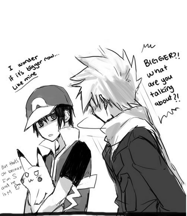 pkmyaoibxb:  Pokemon Manga - Ash X Gary - Size -  Shonen ai 