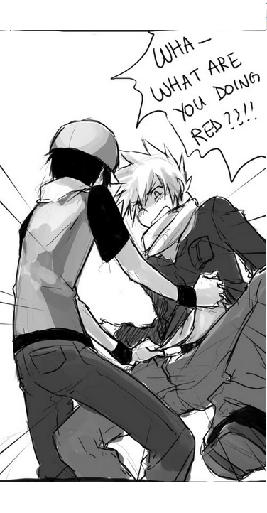 pkmyaoibxb:  Pokemon Manga - Ash X Gary - Size -  Shonen ai 