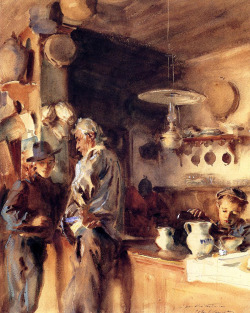 blastedheath:  John Singer Sargent (American, 1856-1925), A Spanish Interior, c. 1903. Watercolour on paper. Private collection. 