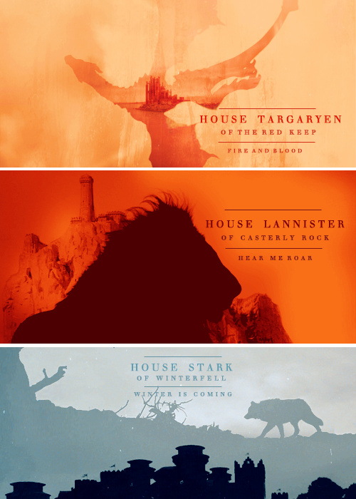 Porn photo accio-glow:  ASOIAF/GOT MEME : Five Houses :