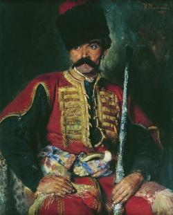 blastedheath:  Konstantin Makovsky (Russian, 1839-1915), Zaporozhye Cossack, 1884.  