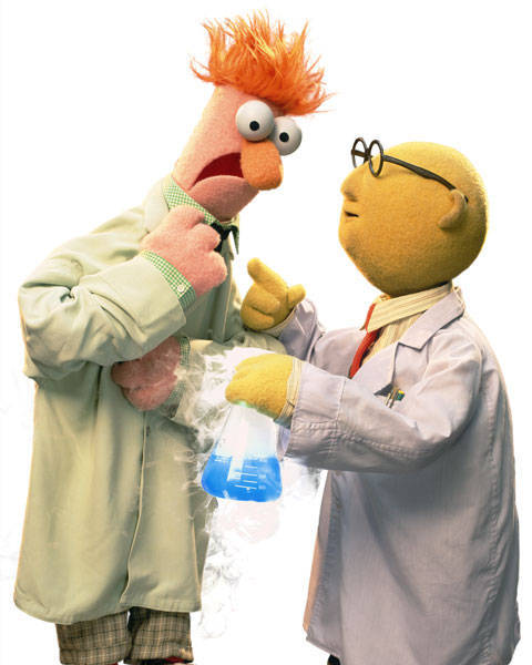 megazeo:
“ Whether it’s in a movie or a TV show or whatever, I want to see Bunsen and Beaker have the following exchange at some point:
Beaker: “Meep meep meep mee-mee-meep!”
Bunsen: “Why, Beaky, look at you still talking when there’s science to do.”...