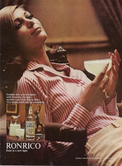 Ronrico Puerto Rican Rum, Vintage Ad, Playboy