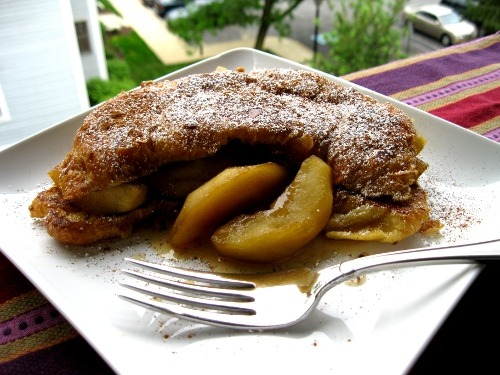 Croissant French Toast with Soft Caramel Apples