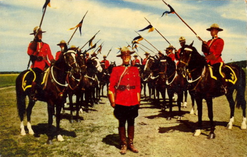 bad-postcards:HAPPY CANADA DAY!ROYAL CANADIAN MOUNTED POLICE MUSICAL RIDE“I’m a Royal Canadian Mount