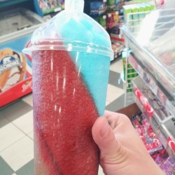The triple chamber slurpee cup :)  (Taken with Instagram)