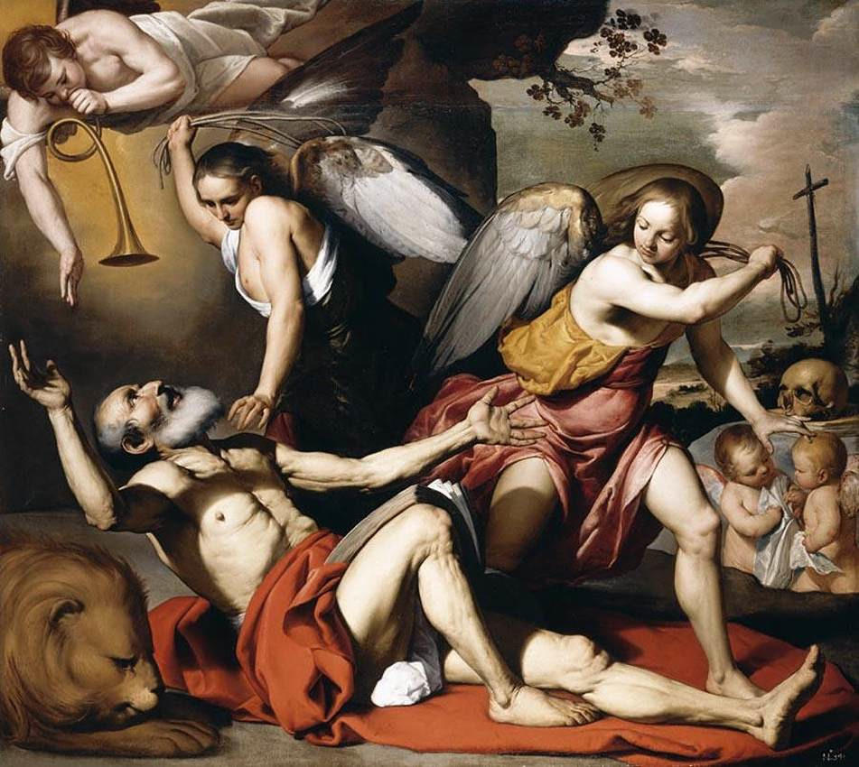 necspenecmetu:  Bernardino Mei, The Vision of Saint Jerome, c. 1657-60 