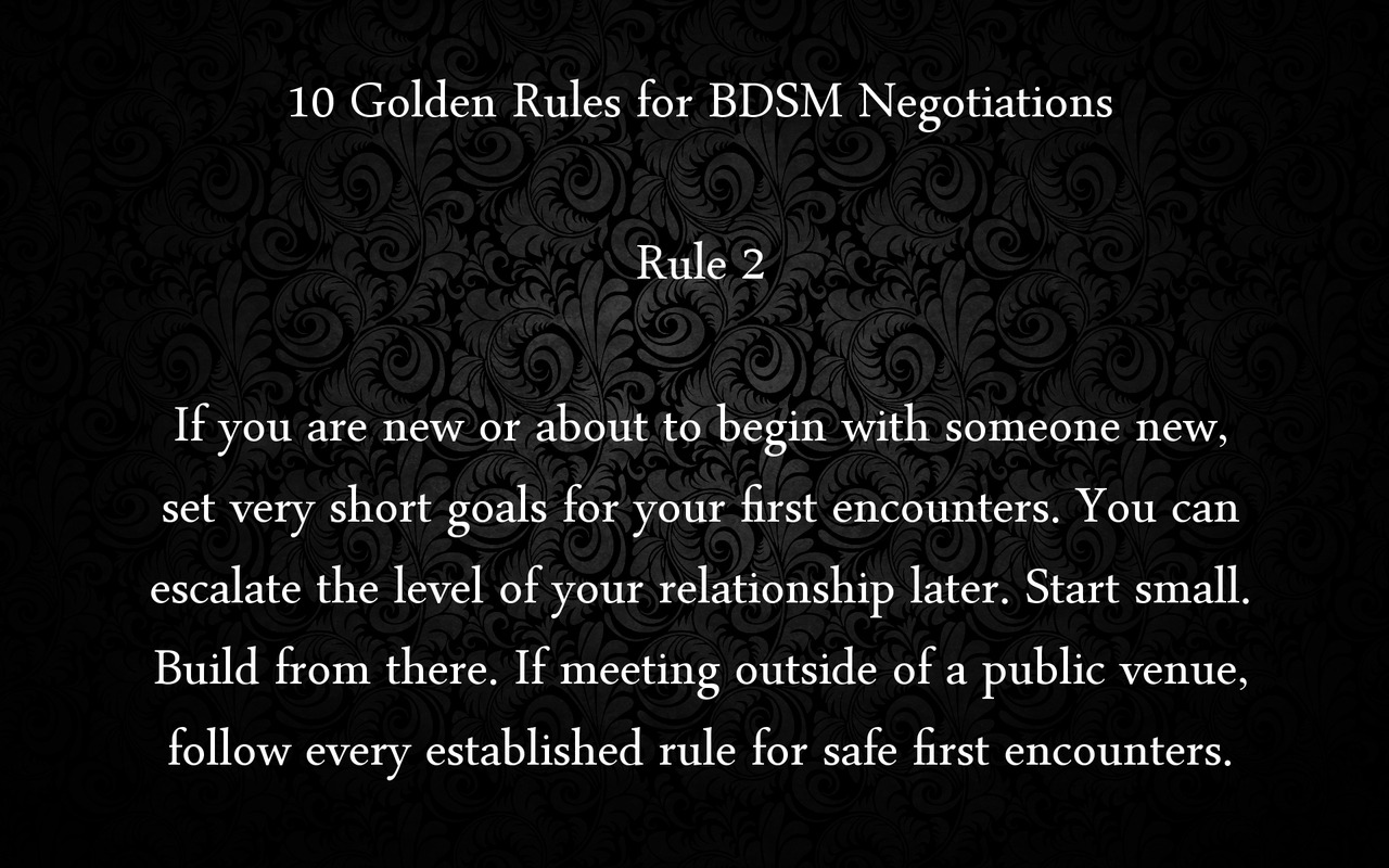 historyofbdsm:  yourpetmeowmeow:  fangskitten:  plector:  10 Golden Rules for BDSM