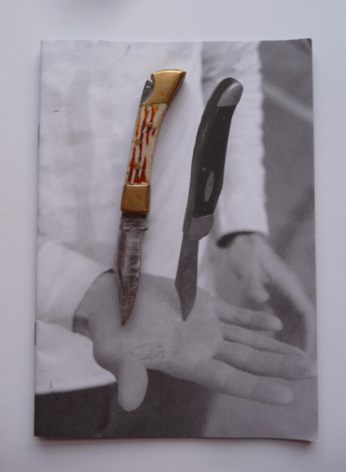 loosetiger:My heirloom knife on Peter Sutherland zine.