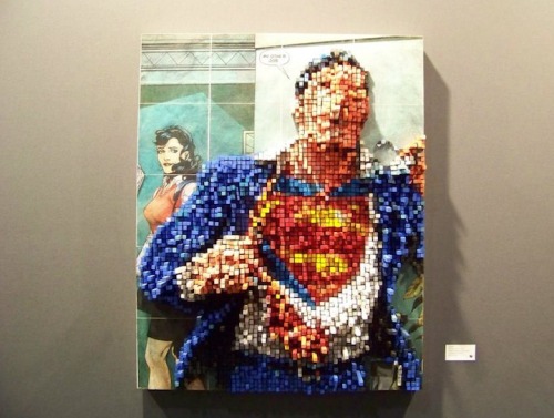Sex ianbrooks:  Pixelated Superman Sculpture pictures