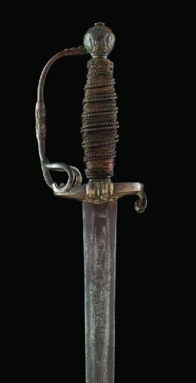 art-of-swords:Rare English transitional Rapier with portrait busts of William and MaryDated: circa 1