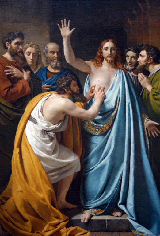 necspenecmetu:  Francois-Joseph Navez, The Incredulity of Saint Thomas, 1823 