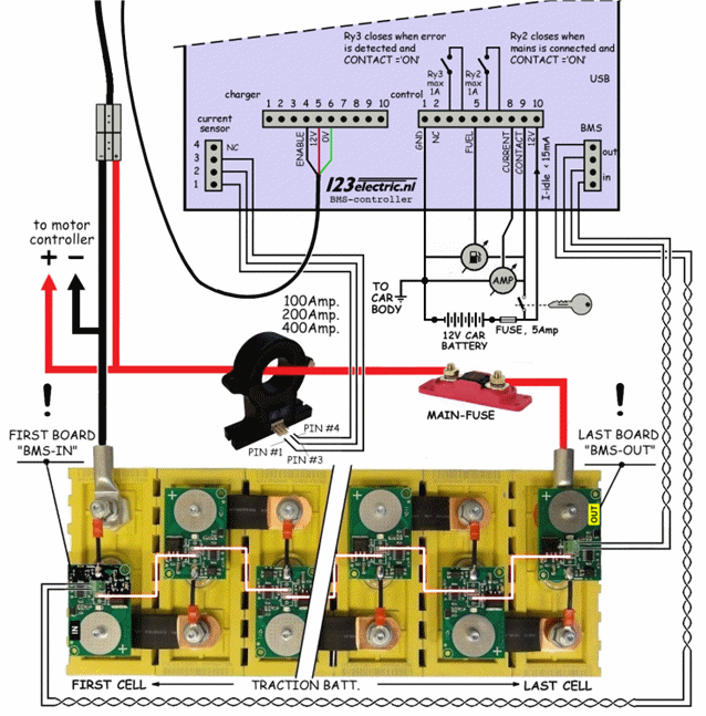 lithium & solar power LiFePO4, BMS123 - wiring diagram information The...