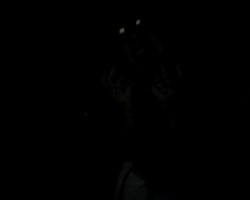 Ohmygod the scary ass result of taking someone&rsquo;s photo  in the dark. Sis looks like some kind of creature that crawled out of a horror movie ;A;