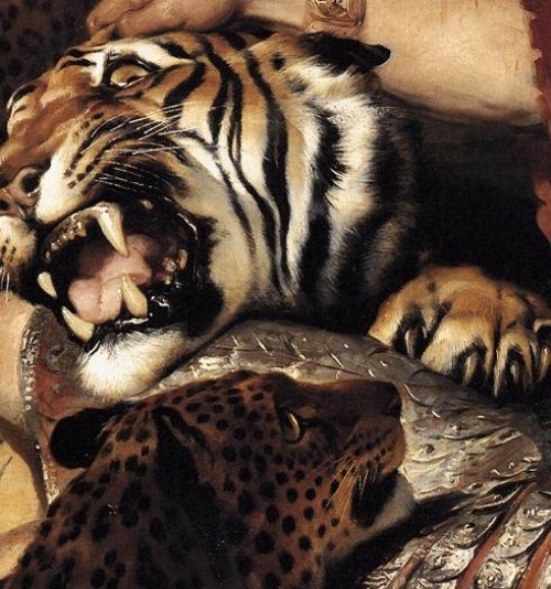 forbiddenalleys:“Isaac van Amburgh and his Animals” (detail), Sir Edwin Henry Landseer