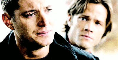 dean crying gif