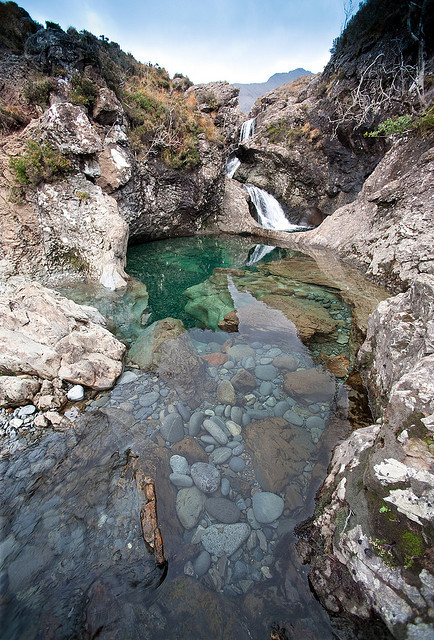 The Fairy Pools in Isle of Skye, Scotland (by AbyssalPlain).