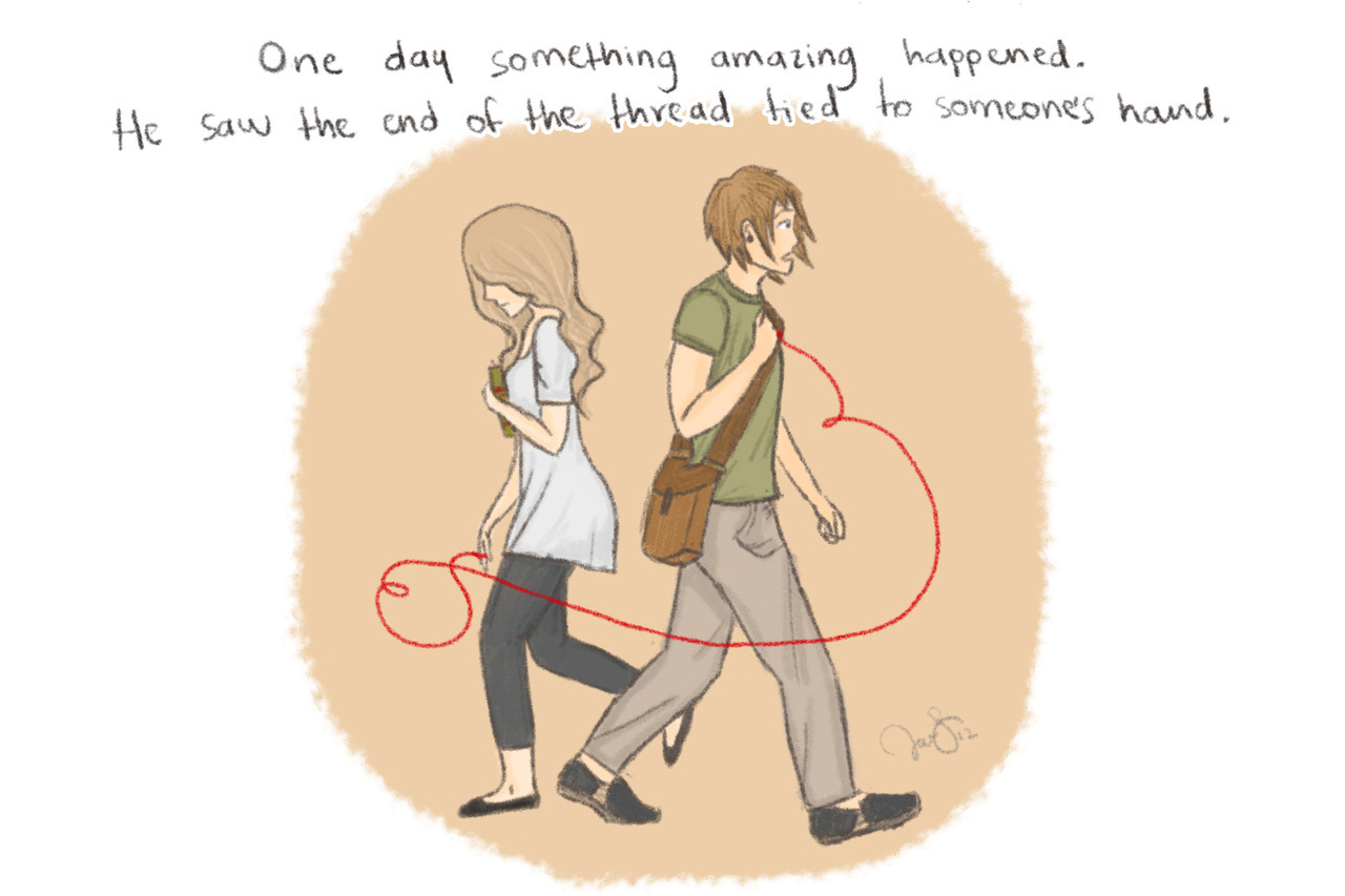 retr0v:  Oneshot about the Red Thread of Destiny/Red String of Fate.
