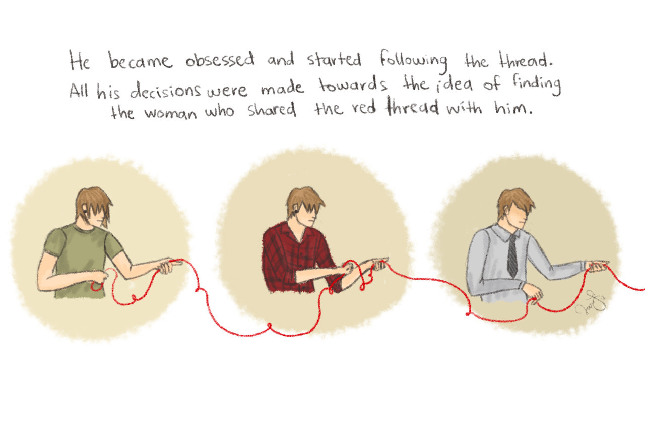 retr0v:  Oneshot about the Red Thread of Destiny/Red String of Fate.