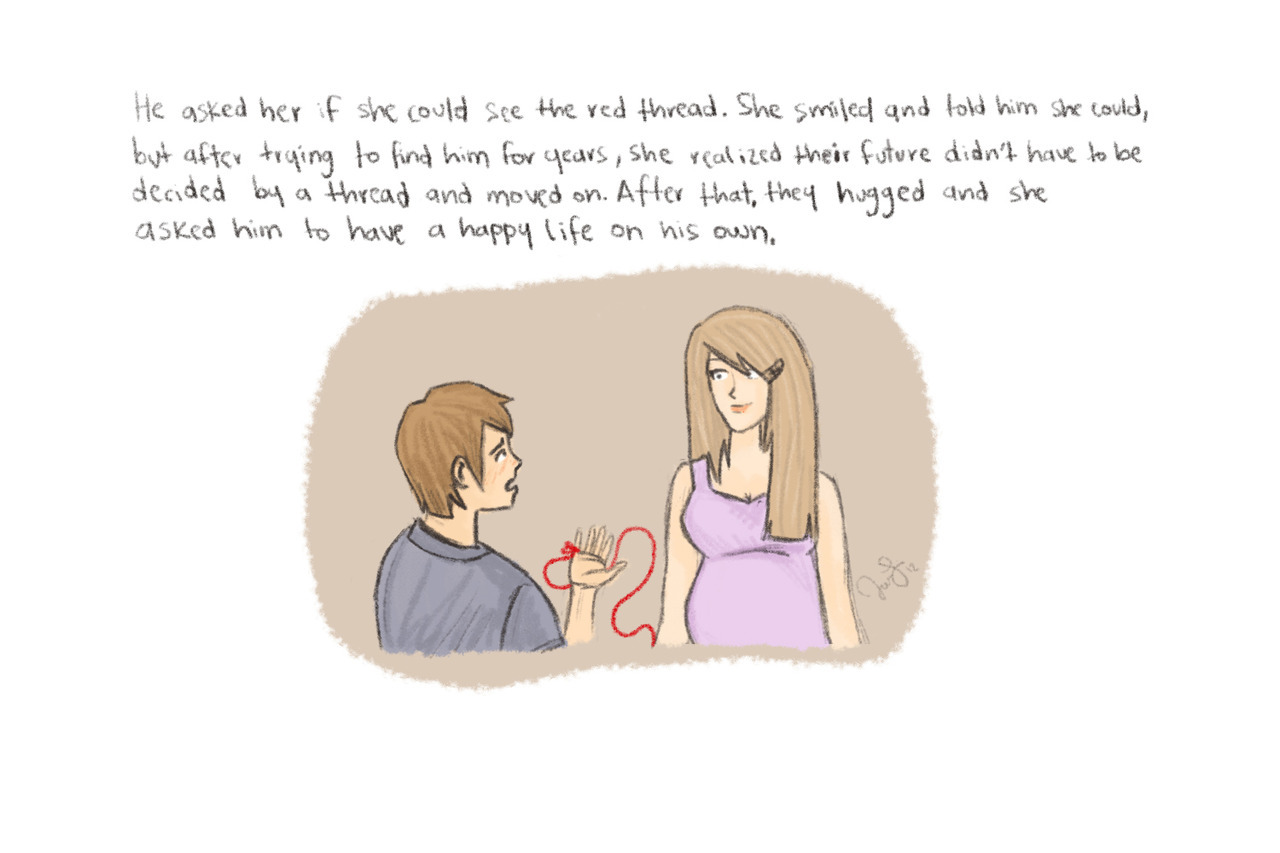 retr0v:  Oneshot about the Red Thread of Destiny/Red String of Fate.