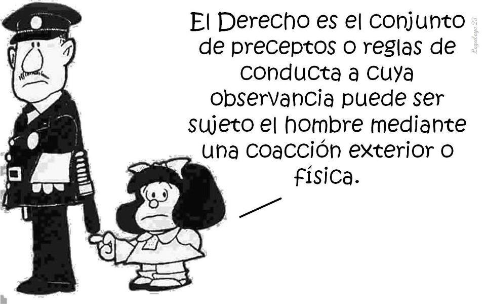 Mafalda parafraseando a Charles Aubry y Frédéric Rau