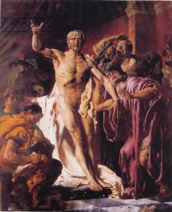 blastedheath:  Joseph-Noël Sylvestre (French, 1847-1926), La Mort de Sénèque (The Death of Seneca), 1875. Oil on canvas. Musée des Beaux-Arts, Béziers. 