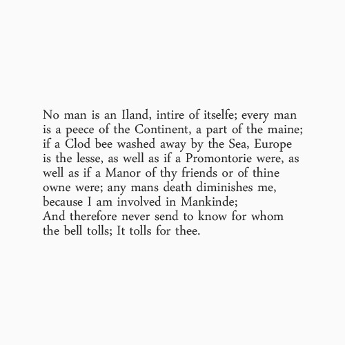 vega-ofthe-lyre: Meditation XVII by John Donne.