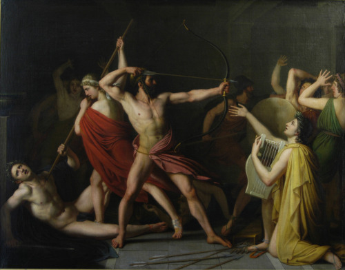 necspenecmetu: Christophe Thomas Degeorge,  The Slaughter of the Suitors by Odysseus and Telema