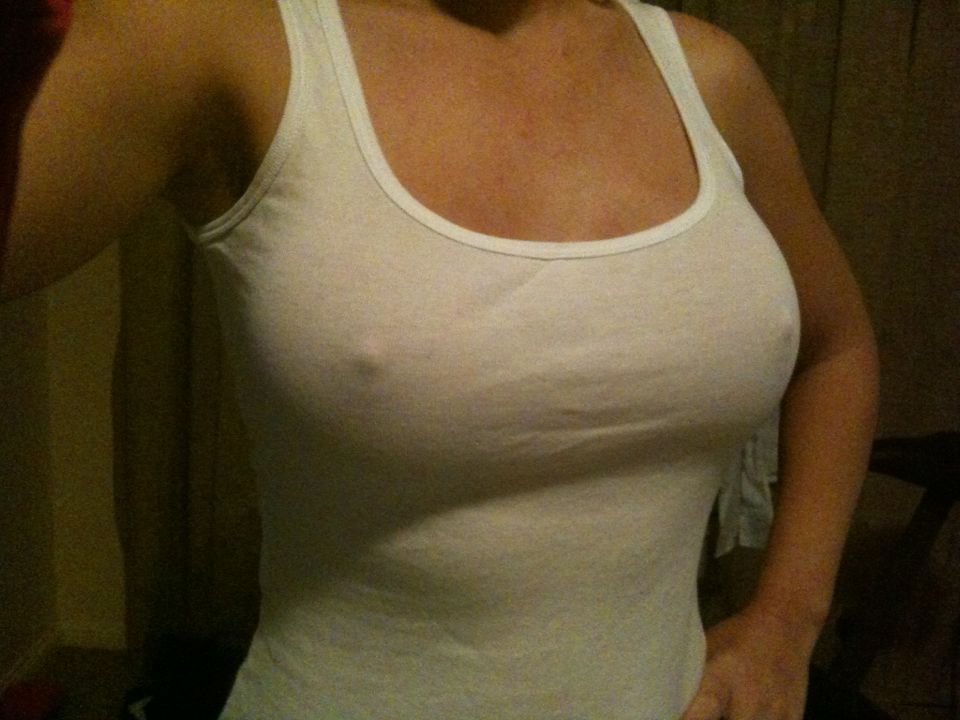 naughtysundays:  My nipples aren’t too noticeable right?!!!   - Posted using Mobypicture.com