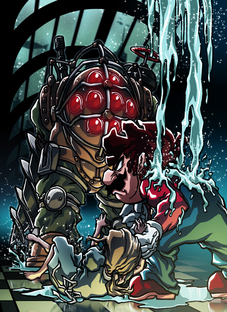 thechief0:  Mario vs Big Daddy, Mario vs Marcus Fenix, Mario vs Megaman, Mario vs