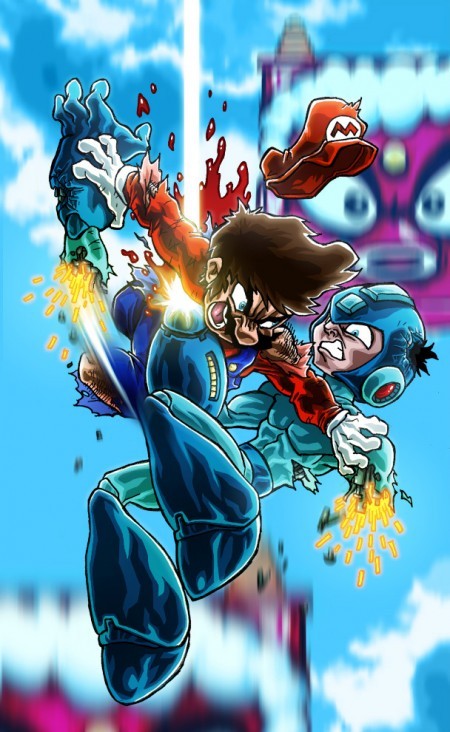 thechief0:  Mario vs Big Daddy, Mario vs Marcus Fenix, Mario vs Megaman, Mario vs