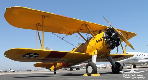 Boeing Stearman at Lyon Air Museum located on the west side of John Wayne Airport in Santa Ana, CA.