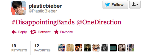 myliamfeels:  Please report @PlasticBieber The things she tweets are just disgusting,