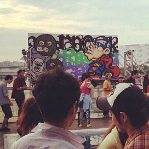 yesterday am6:00 #taboo1 #casper #cook #graffiti #tokyo #japan (Taken with Instagram)