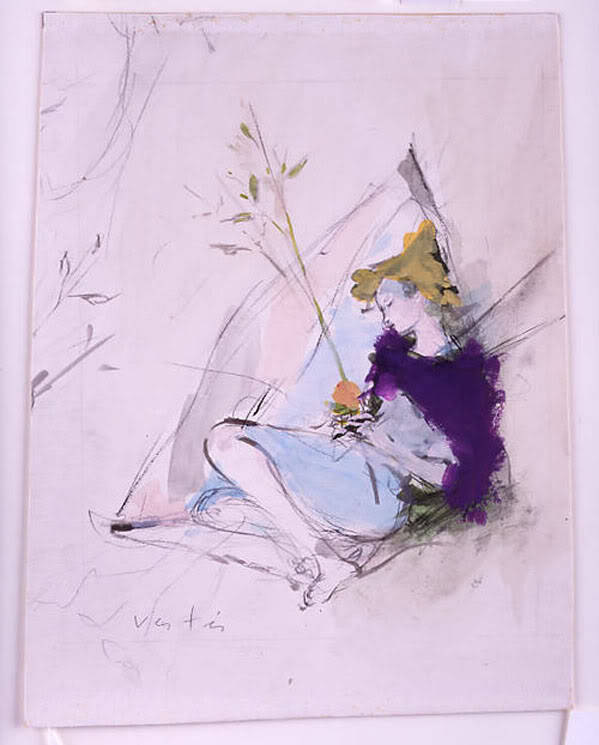 wasbella102:  Young Woman in a Niche: Marcel Vertès 