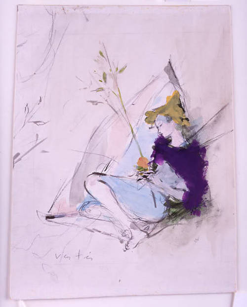 wasbella102:  Young Woman in a Niche: Marcel Vertès 